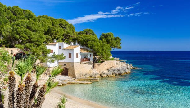 cala gat at ratjada beautiful beach and coast of mallorca, spain
